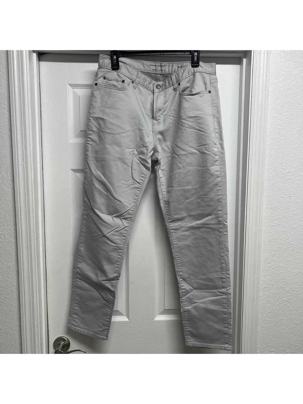 Banana Republic Grey Athletic Fit Traveler Jeans Sz. 34X30 (fits 34X30)